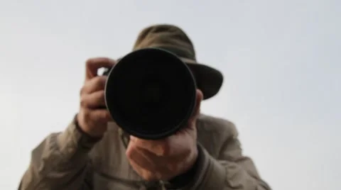 Photographer with camera Stock Footage 61283557