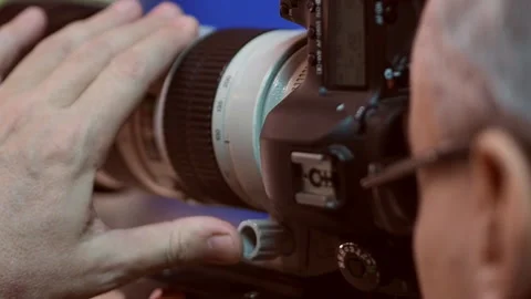 Photographer with camera. Stock Footage 99969015