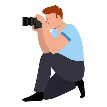 Photographer camera icon cartoon vector. Digital stage 스톡 일러스트