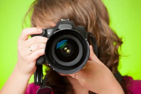 Photographer with camera Stock Photos