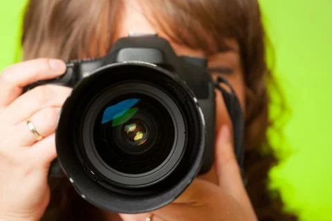 Photographer with camera Stock Photos