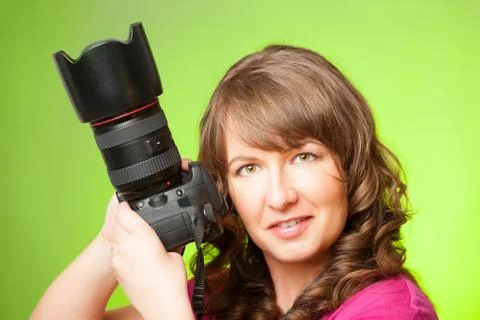 Photographer with camera Stock Photos