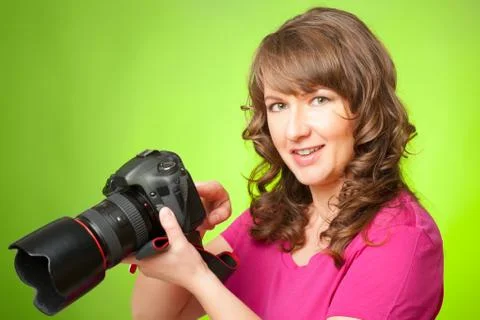 Photographer with camera Stock Photos