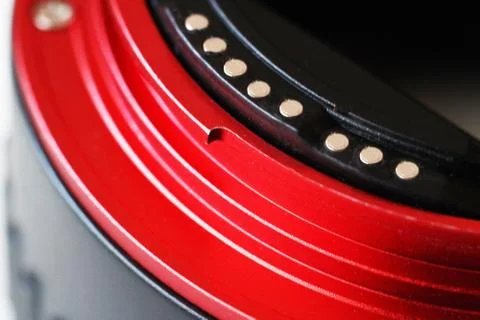 Photographer camera sensor matrix macro. 写真素材