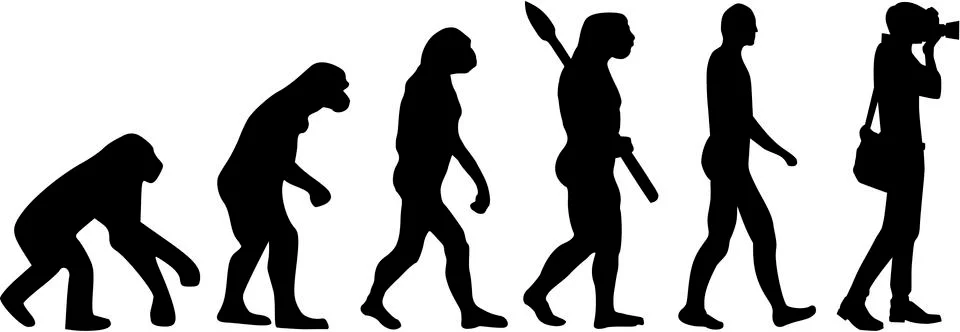 Photographer Evolution イラスト素材