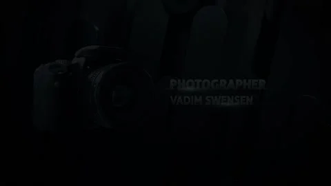 Photographer Intro Titles for After Effects Stock After Effects