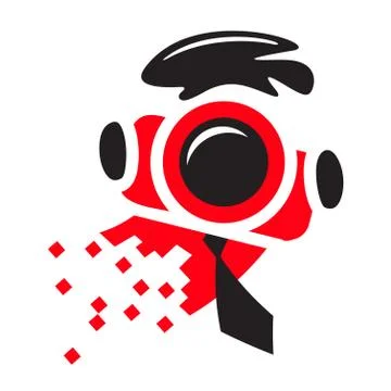 Photographer logo Stock Illustration