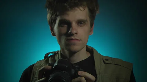 Photographer man Stock Footage 22666738