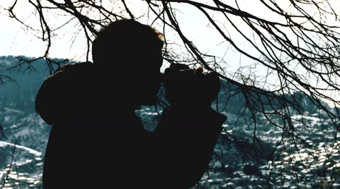Photographer silhouette Video stock 47768562