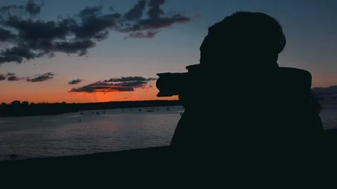 Photographer Sunset Vídeos de archivo 88636271