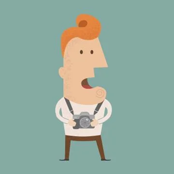 Photographer - Vector , eps10 vector format Stock Illustration