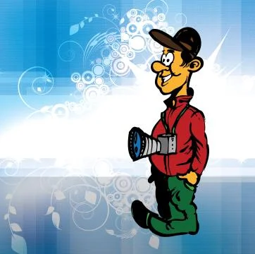 Photographer Vector Stock Illustration