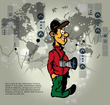 Photographer Vector 스톡 일러스트