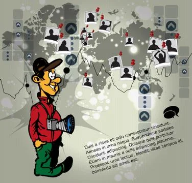 Photographer Vector Stock Illustration