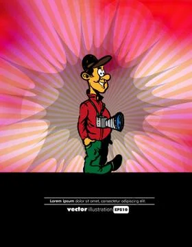 Photographer Vector Stock Illustration