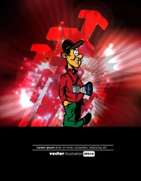 Photographer Vector Stock Illustration