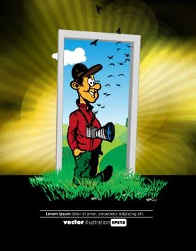 Photographer Vector Stock Illustration