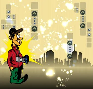 Photographer Vector Stock Illustration