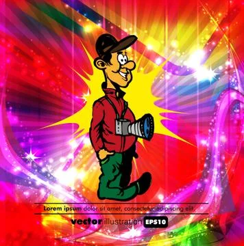 Photographer Vector Stock Illustration