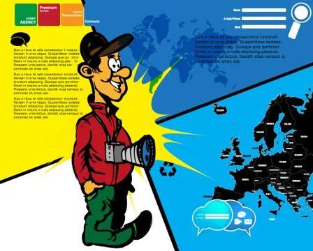 Photographer Vector Stock Illustration