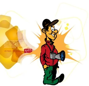 Photographer Vector 库存插图