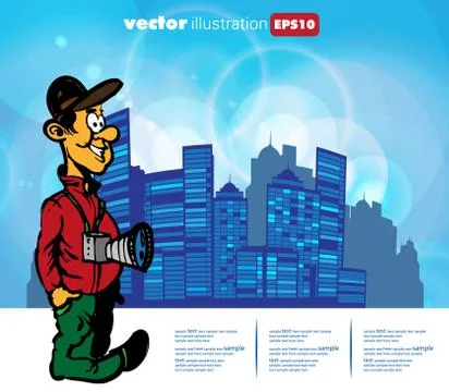 Photographer Vector Stock Illustration