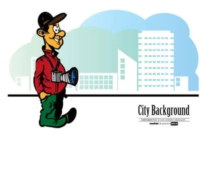 Photographer Vector Stock Illustration