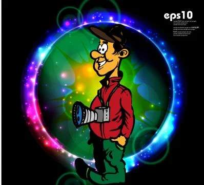 Photographer Vector Stock Illustration