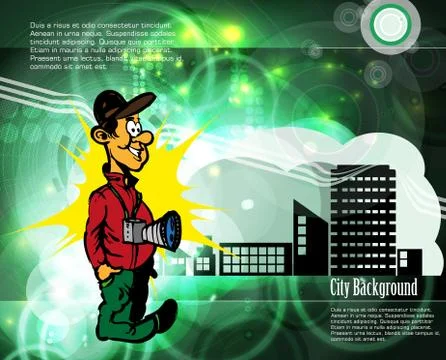 Photographer Vector Stock Illustration