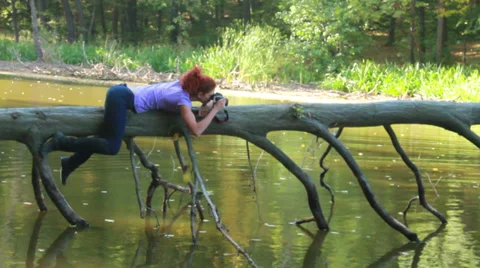 Photographer work Stock Footage 33653834