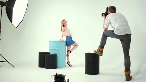 Photographer at work Stock Footage 84980231