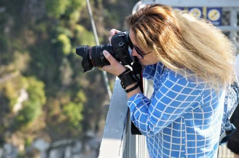 Photographer at work Stock Photos
