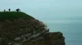 Photographers bird watching at Helgoland HD Footage