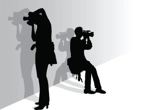 Photographers Stock Illustration