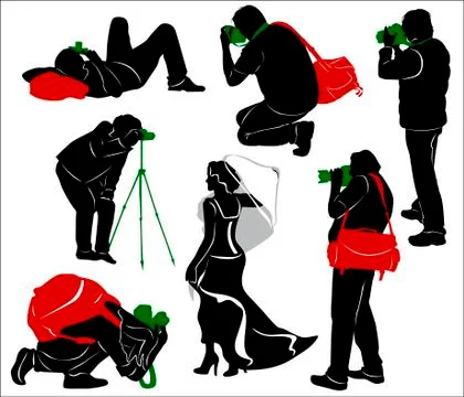Photographers Stock Illustration