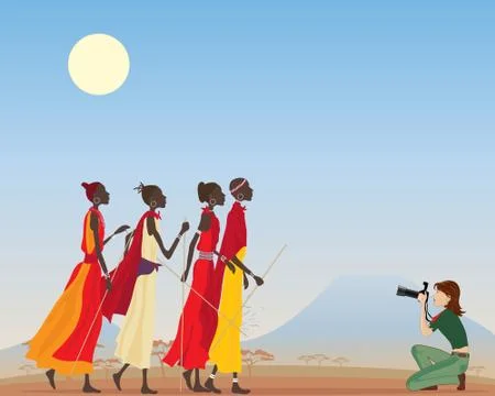 Photographic assignment Stock Illustration