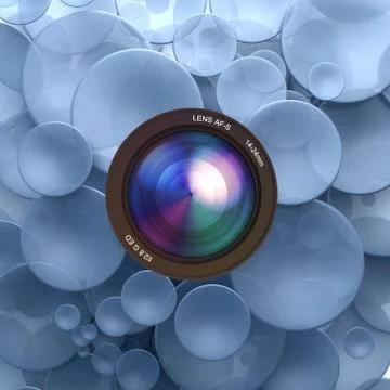 Photographic blue background Stock Illustration