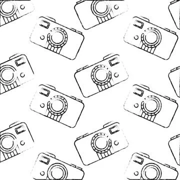 Photographic camera flash creativity pattern Stockillustratie
