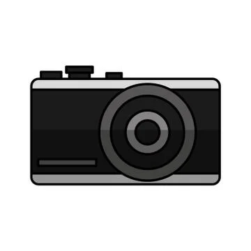 Photographic camera with flash icon 스톡 일러스트