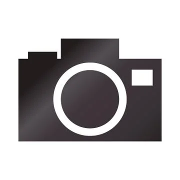 Photographic camera isolated icon Stock Illustration