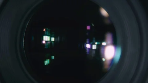 Photographic camera lens Stock-Footage 77400525