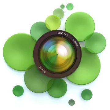 Photographic green background Illustrazione stock