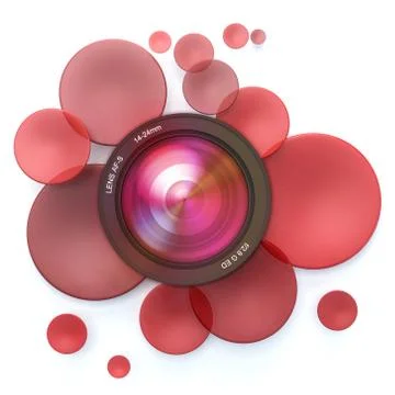 Photographic red background Illustrazione stock