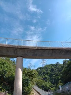 Photographic technique - Colour selection. Blue sky in Hong Kong. Stock Photos