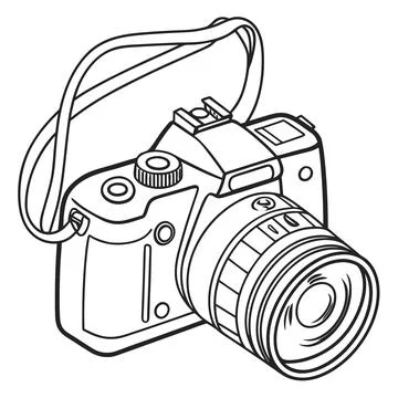 Photography Camera Flat Graphic Design Stock Illustration