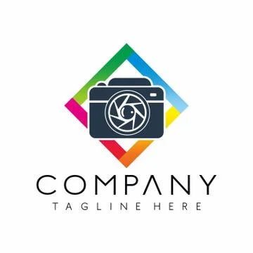 Photography Camera Logo Design Vector Stock Illustration
