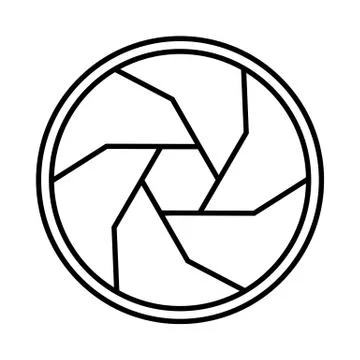 Photography Camera shutter objective aperture icon Stock Illustration