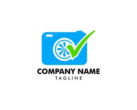 Photography check logo designs vector, Camera logo designs concept Stock Illustration