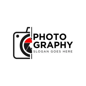 Photography concept logo design vector template Stock Illustration