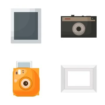 Photography equipment and frames creating a grid layout Stock-Illustration
